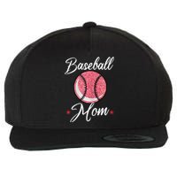 Womens Baseball Mom Cool Sport Mommy Mama Momma Wife Mother Wool Snapback Cap