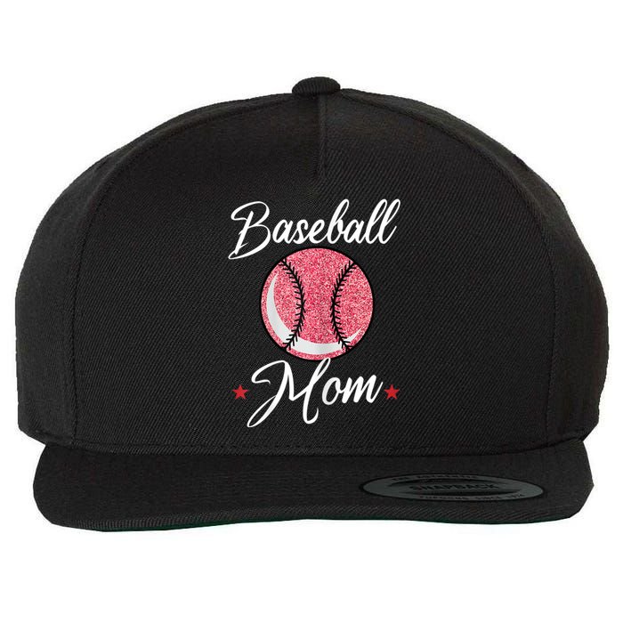 Womens Baseball Mom Cool Sport Mommy Mama Momma Wife Mother Wool Snapback Cap