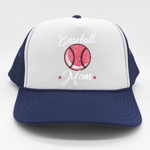 Womens Baseball Mom Cool Sport Mommy Mama Momma Wife Mother Trucker Hat