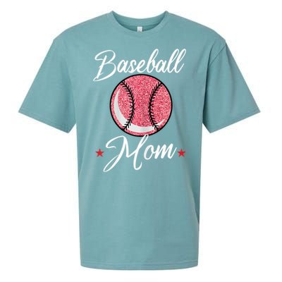 Womens Baseball Mom Cool Sport Mommy Mama Momma Wife Mother Sueded Cloud Jersey T-Shirt