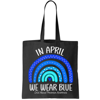 Wear Blue Messy Bun Child Abuse Prevention Awareness Bag