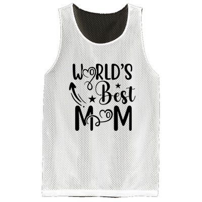 Worlds Best Mom Mesh Reversible Basketball Jersey Tank