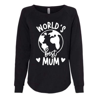 Worlds Best Mum Womens California Wash Sweatshirt