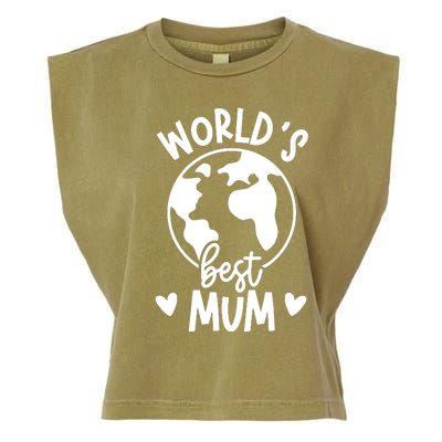 Worlds Best Mum Garment-Dyed Women's Muscle Tee