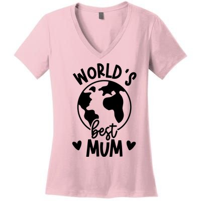 Worlds Best Mum Women's V-Neck T-Shirt