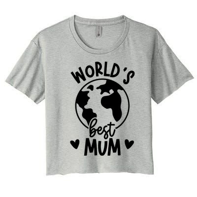 Worlds Best Mum Women's Crop Top Tee