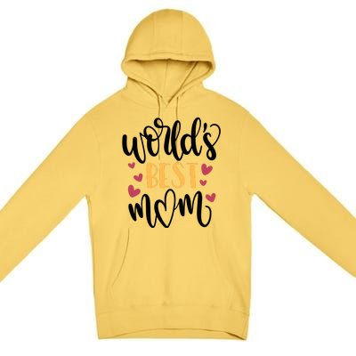 World's Best Mom Love Gift Premium Pullover Hoodie