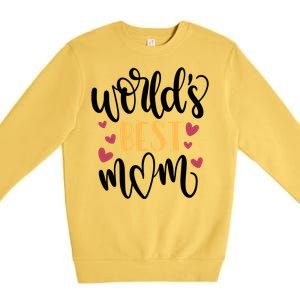 World's Best Mom Love Gift Premium Crewneck Sweatshirt