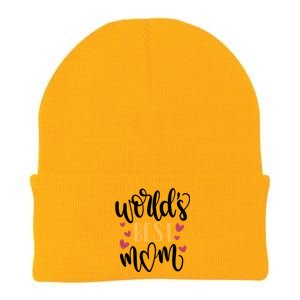 World's Best Mom Love Gift Knit Cap Winter Beanie