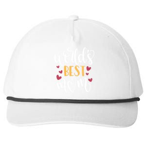 World's Best Mom Love Gift Snapback Five-Panel Rope Hat