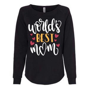 World's Best Mom Love Gift Womens California Wash Sweatshirt