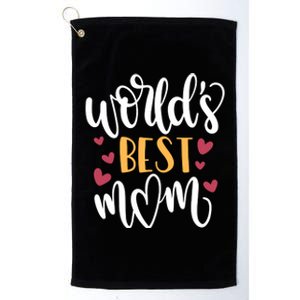 World's Best Mom Love Gift Platinum Collection Golf Towel