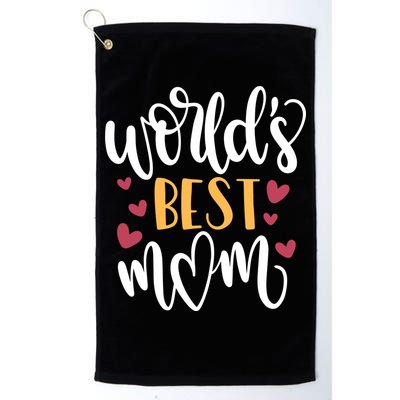 World's Best Mom Love Gift Golf Towel