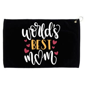 World's Best Mom Love Gift Grommeted Golf Towel