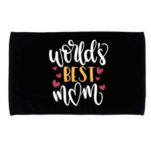 World's Best Mom Love Gift Microfiber Hand Towel