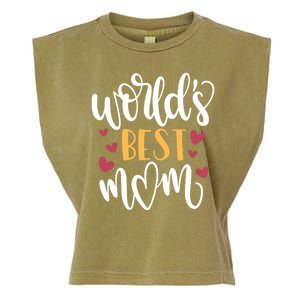 World's Best Mom Love Gift Garment-Dyed Women's Muscle Tee