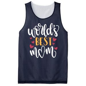 World's Best Mom Love Gift Mesh Reversible Basketball Jersey Tank