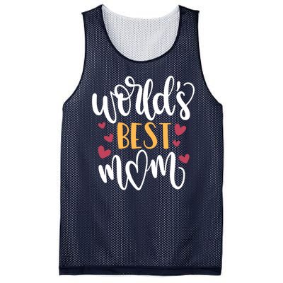 World's Best Mom Love Gift Mesh Reversible Basketball Jersey Tank