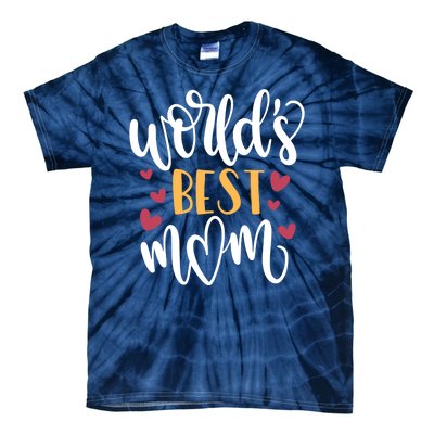 World's Best Mom Love Gift Tie-Dye T-Shirt