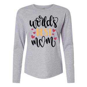 World's Best Mom Love Gift Womens Cotton Relaxed Long Sleeve T-Shirt