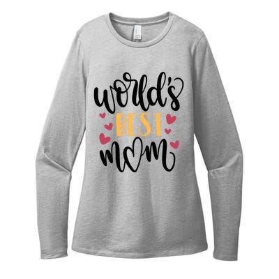 World's Best Mom Love Gift Womens CVC Long Sleeve Shirt