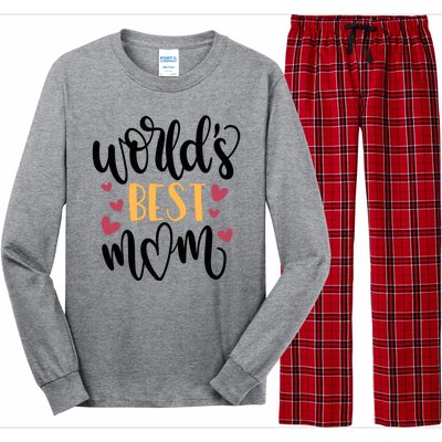 World's Best Mom Love Gift Long Sleeve Pajama Set