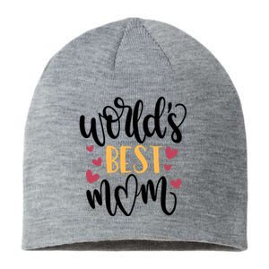 World's Best Mom Love Gift Sustainable Beanie