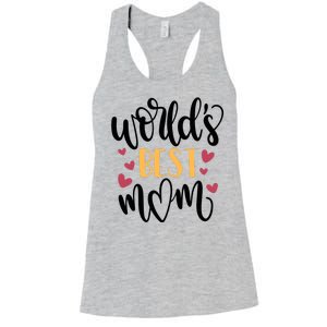 World's Best Mom Love Gift Women's Racerback Tank