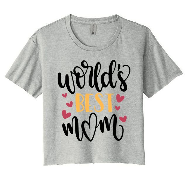 World's Best Mom Love Gift Crop Top