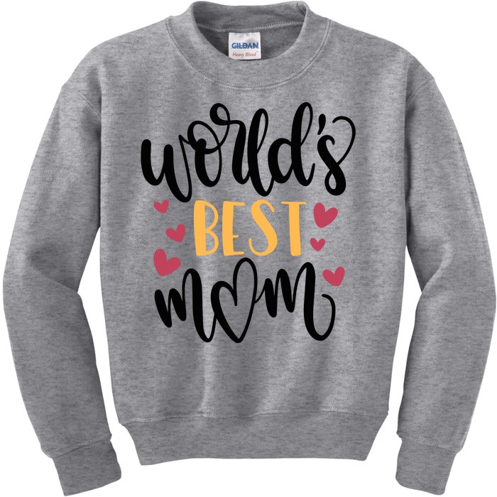 World's Best Mom Love Gift Kids Sweatshirt