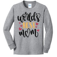 World's Best Mom Love Gift Kids Long Sleeve Shirt