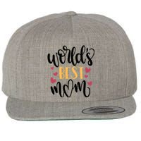 World's Best Mom Love Gift Wool Snapback Cap