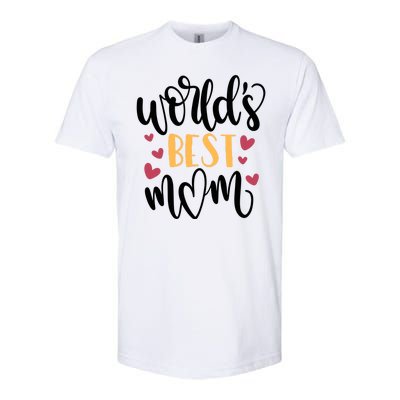 World's Best Mom Love Gift Softstyle® CVC T-Shirt