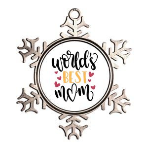 World's Best Mom Love Gift Metallic Star Ornament