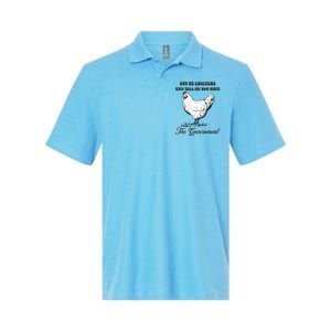 Womens Buy Me Chicken And Tell Me You Hate The Government Softstyle Adult Sport Polo