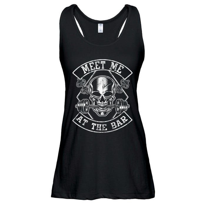 Weightlifting Bodybuilding Meet Me At The Bar Powerlifting Ladies Essential Flowy Tank