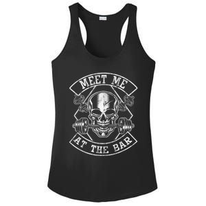 Weightlifting Bodybuilding Meet Me At The Bar Powerlifting Ladies PosiCharge Competitor Racerback Tank