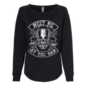 Weightlifting Bodybuilding Meet Me At The Bar Powerlifting Womens California Wash Sweatshirt