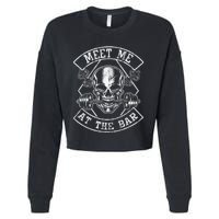 Weightlifting Bodybuilding Meet Me At The Bar Powerlifting Cropped Pullover Crew