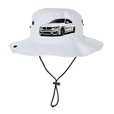 White Beamer M3m4 Sedan Sports Car Art M Series Legacy Cool Fit Booney Bucket Hat