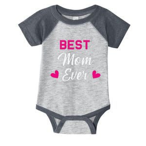 Womens Best Mom Ever Tee Gift Family & Friends Tee Infant Baby Jersey Bodysuit