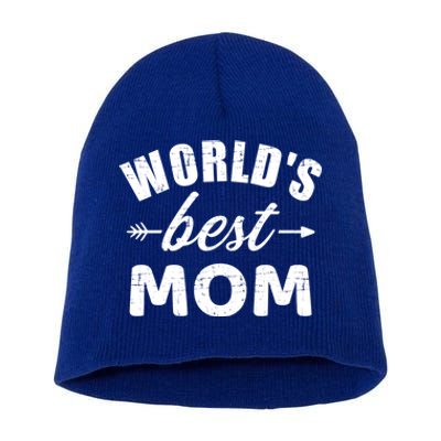 World's Best Mom Mother's Day Gift Short Acrylic Beanie