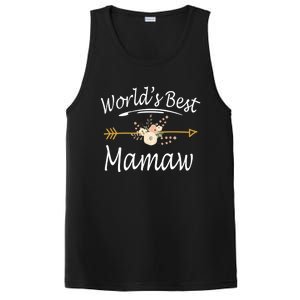 WorldS Best Mamaw Gift Mothers Day Cute Funny Gift PosiCharge Competitor Tank