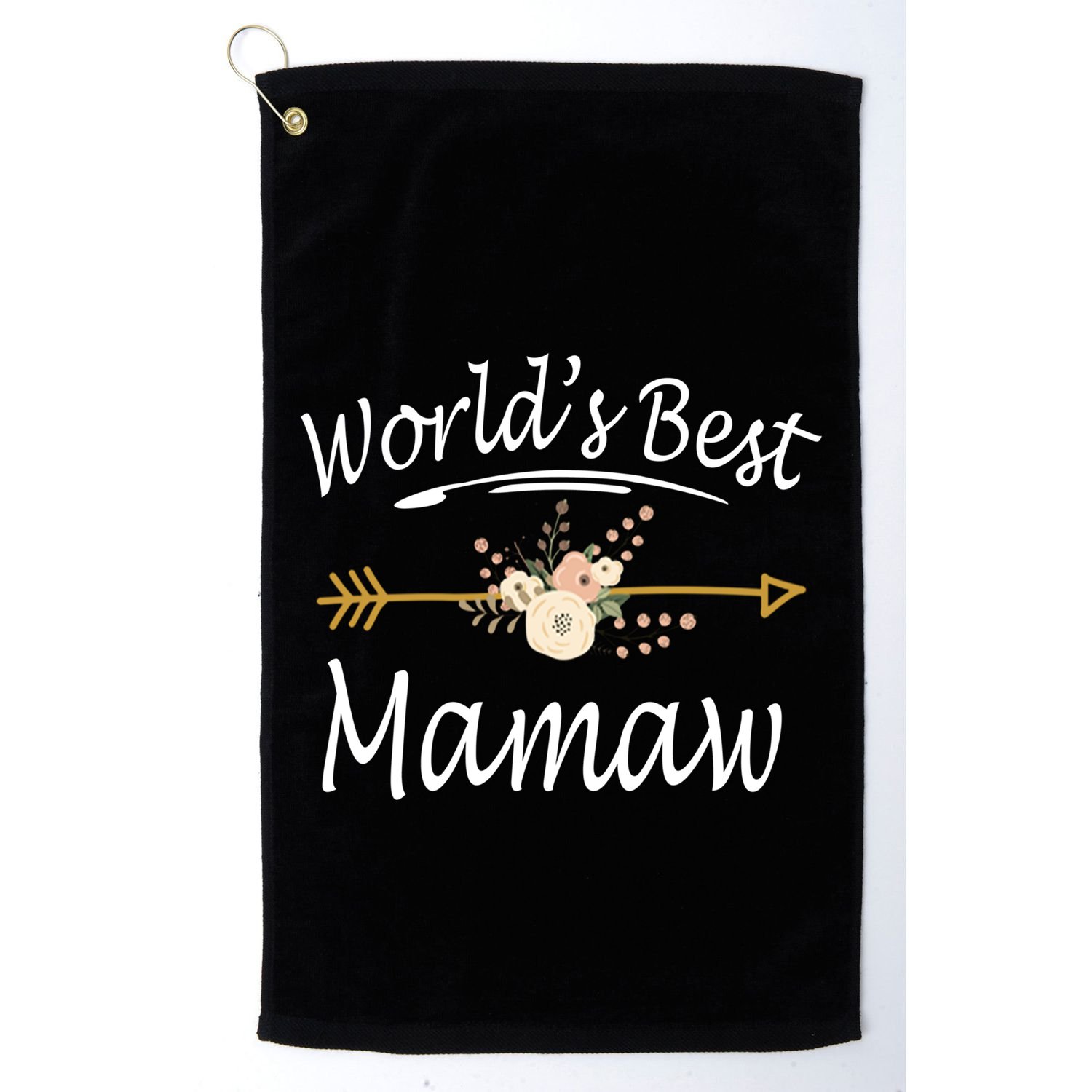 WorldS Best Mamaw Gift Mothers Day Cute Funny Gift Golf Towel