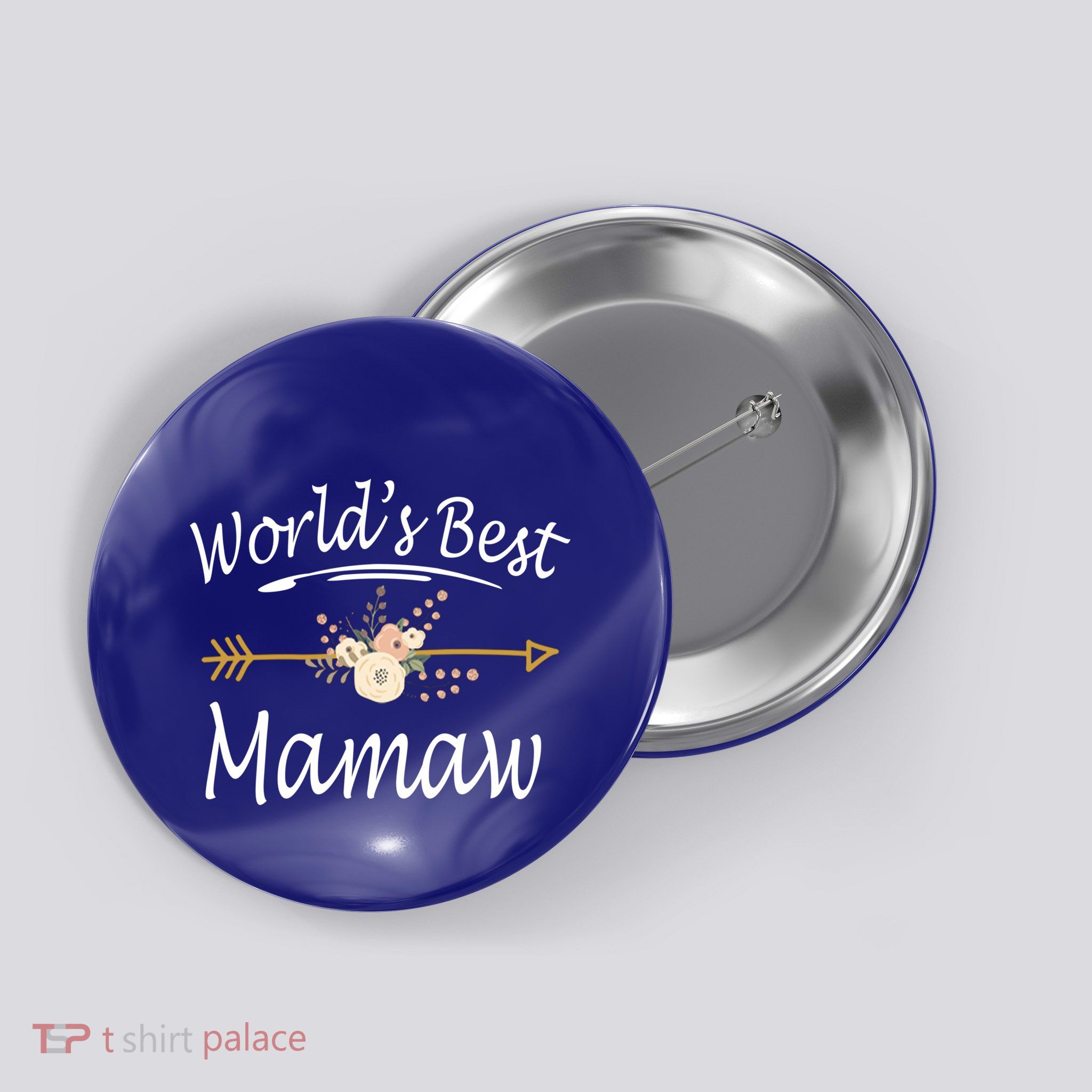 WorldS Best Mamaw Gift Mothers Day Cute Funny Gift Button