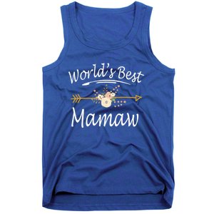 WorldS Best Mamaw Gift Mothers Day Cute Funny Gift Tank Top