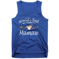 WorldS Best Mamaw Gift Mothers Day Cute Funny Gift Tank Top