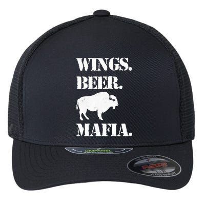 Wings Beer Mafia Buffalo Ny Buffalo Football Flexfit Unipanel Trucker Cap