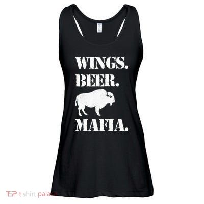 Wings Beer Mafia Buffalo Ny Buffalo Football Ladies Essential Flowy Tank