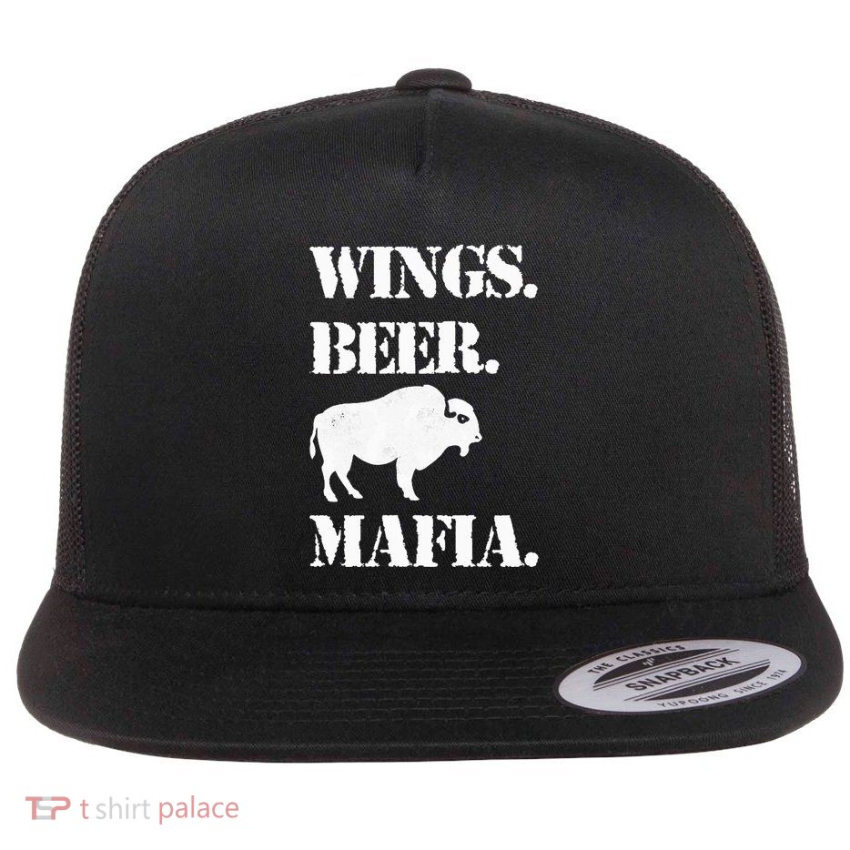 Wings Beer Mafia Buffalo Ny Buffalo Football Flatbill Hat